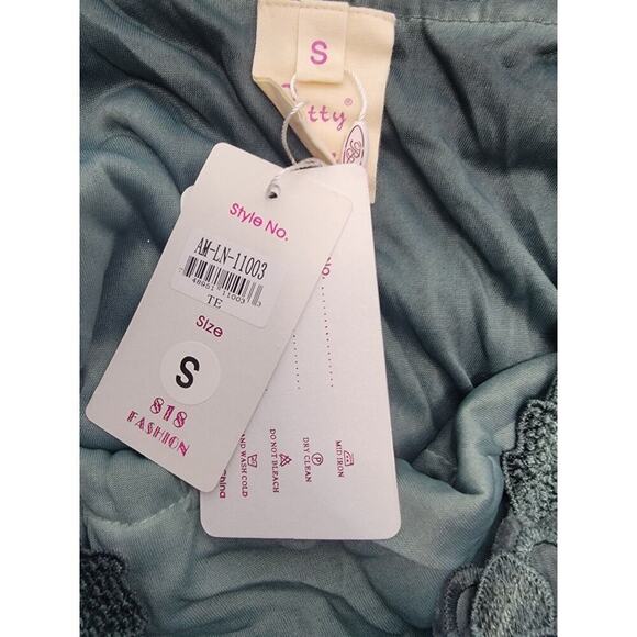 Pretty Angel Fairy Top Sz S Linen Blend Asymmetric Ruffled Romantic Whimsycal - Picture 9 of 11